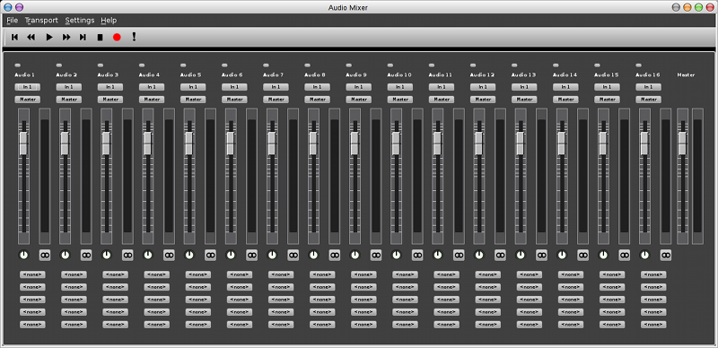 Rosegarden's Audio Mixer